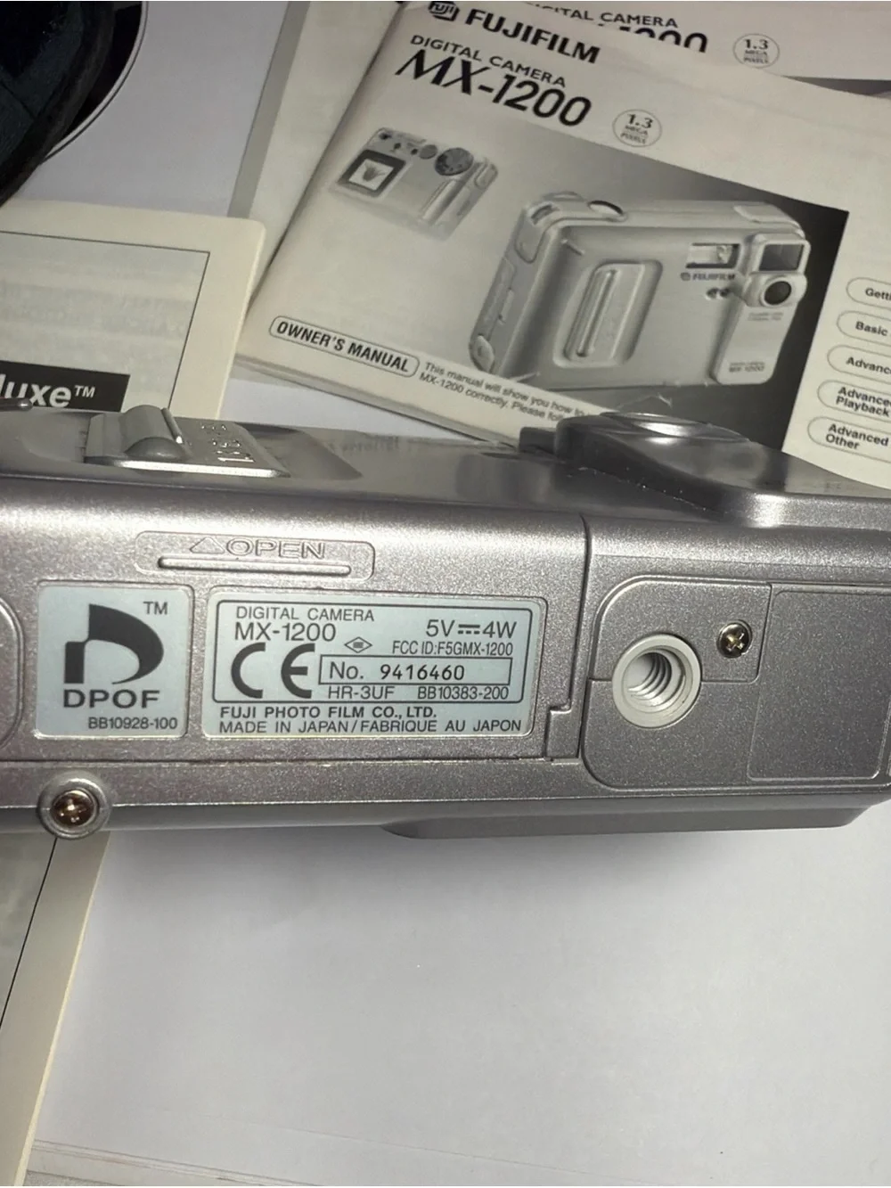 Fujifilm MX-1200 Digital Camera Box - Purple Packaging
